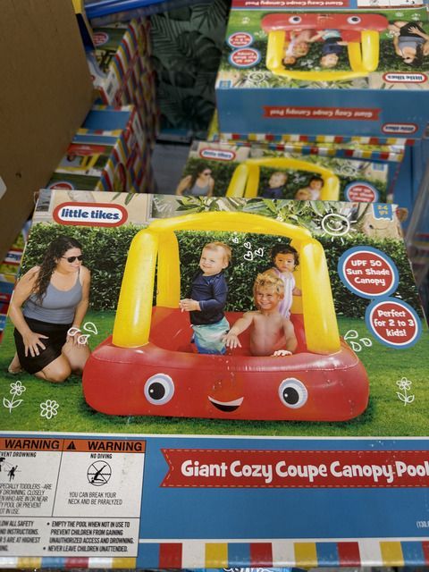 Little Tikes Inflatable Red Giant Coupe Pool