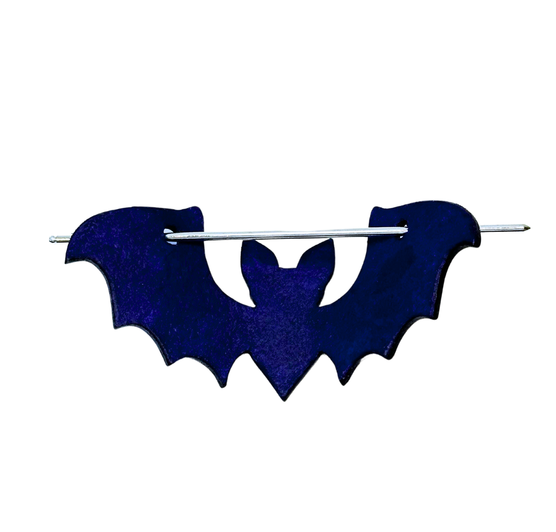 Purple Splatter Bat Hairpin