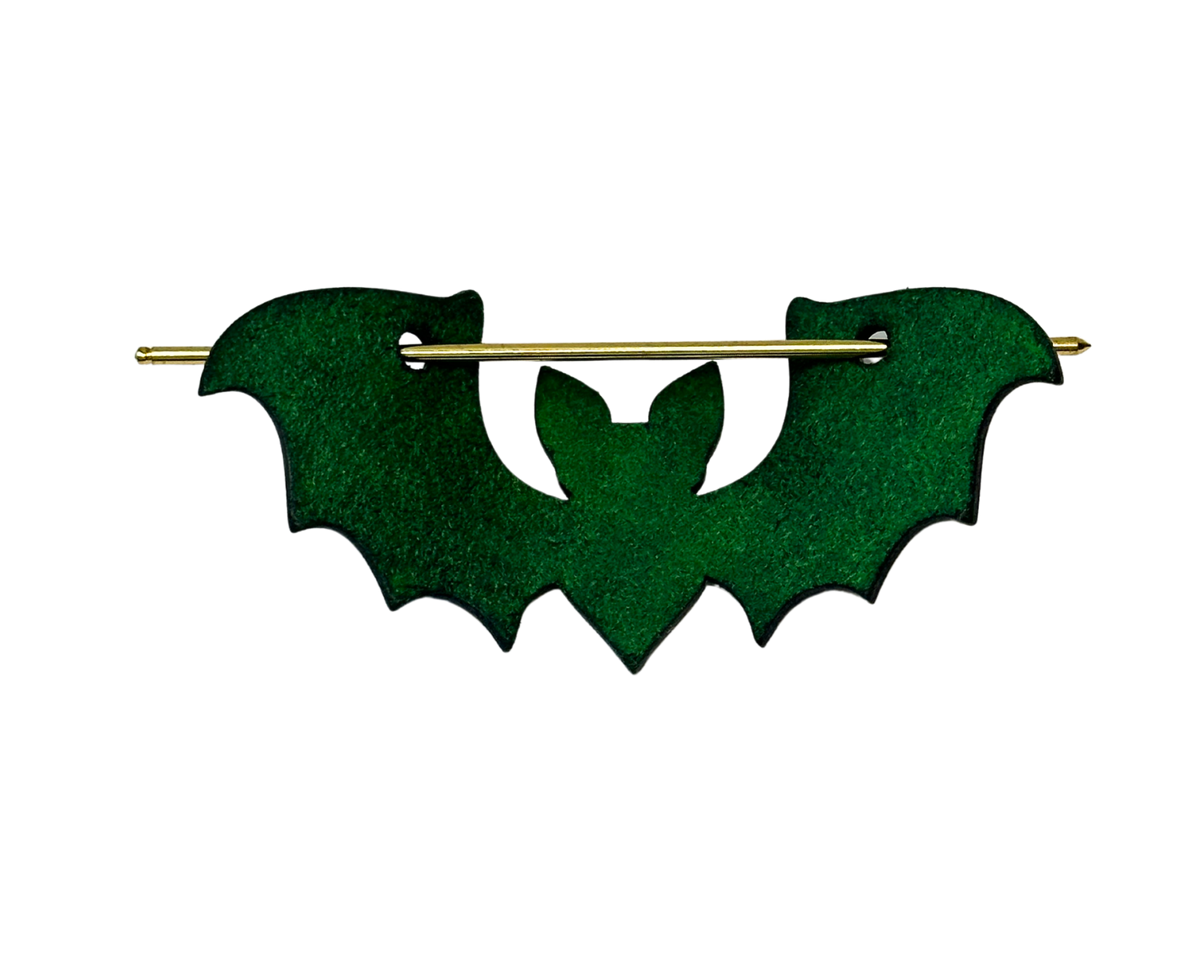 Green Bat Hairpin