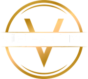 A gold-outlined circle framing a central letter