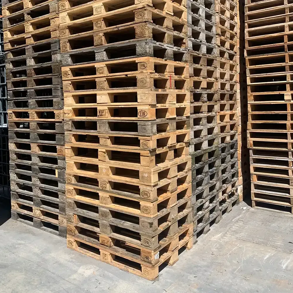 Recycled Euro style timber pallets for sale in Ballarat