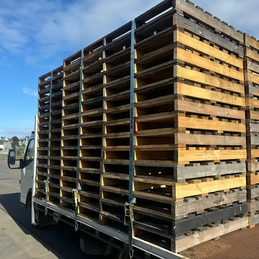 Heavy duty recycled timber pallets for sale in Ballarat
