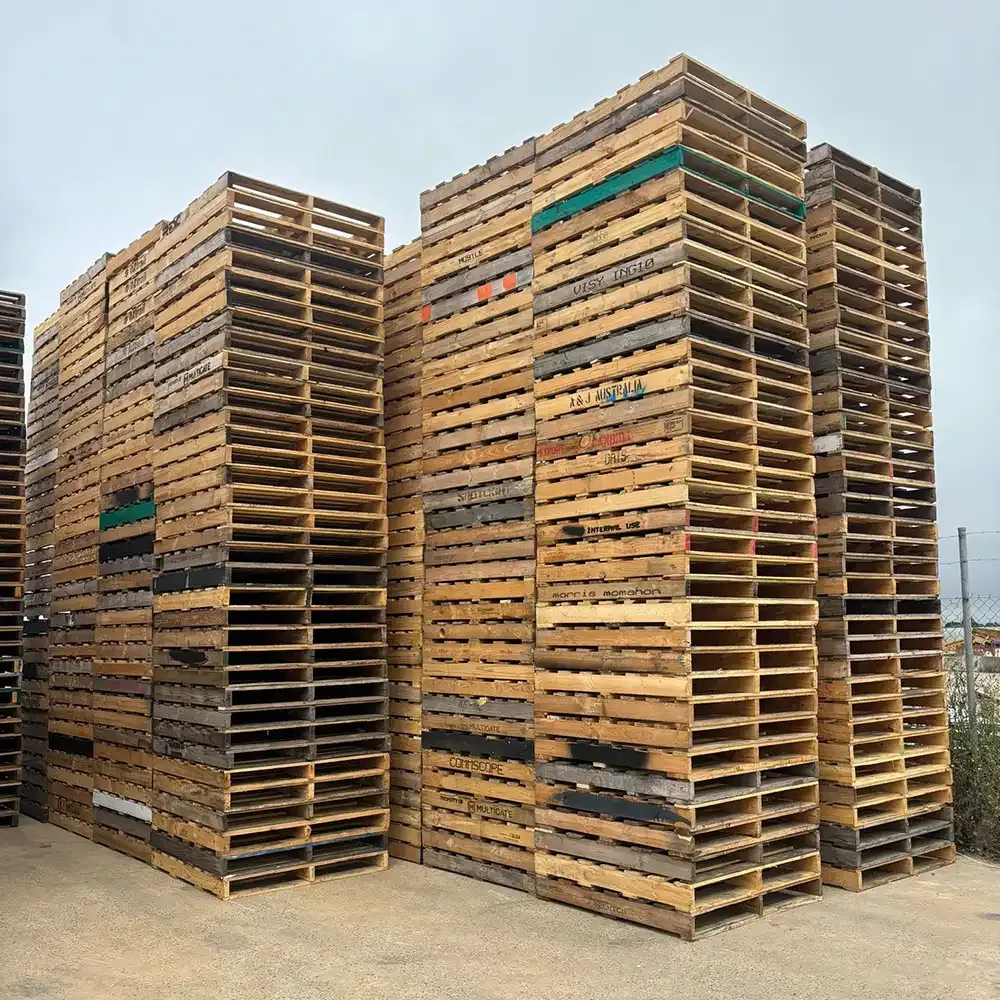 Light duty recycled timber pallets for sale in Ballarat