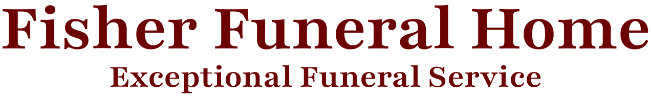 Fisher Funeral Home logo with text 