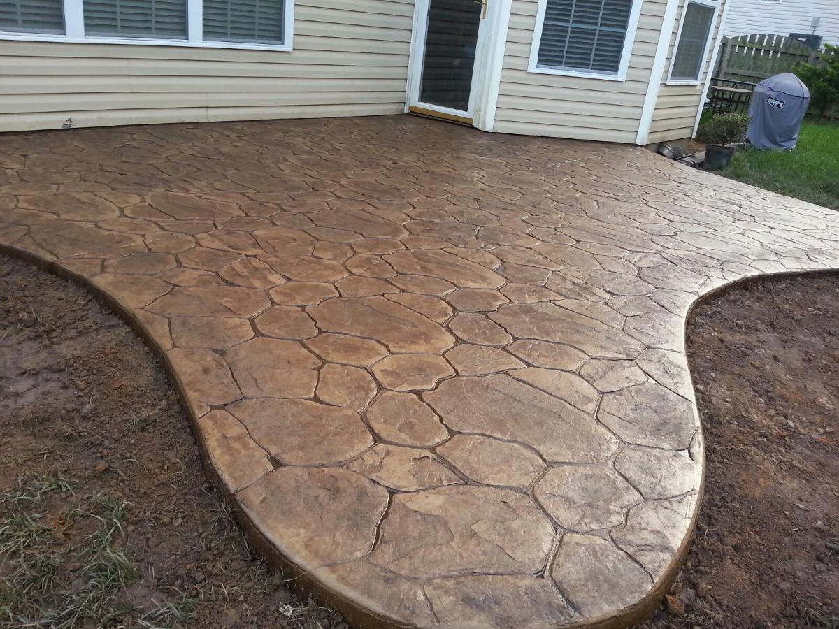 Concrete patio