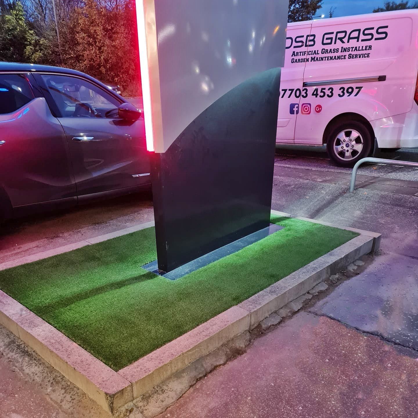 Artificial grass used for commercial properties