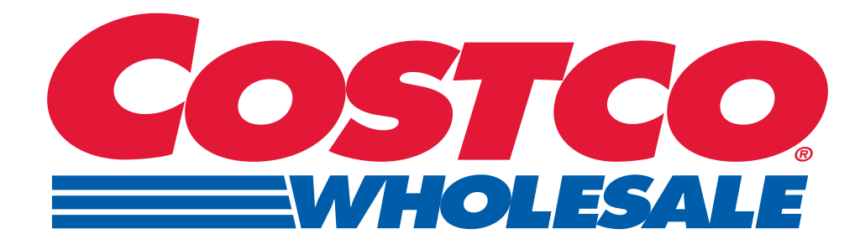 A costco wholesale logo on a white background