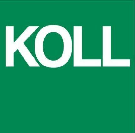 The word koll is on a green background
