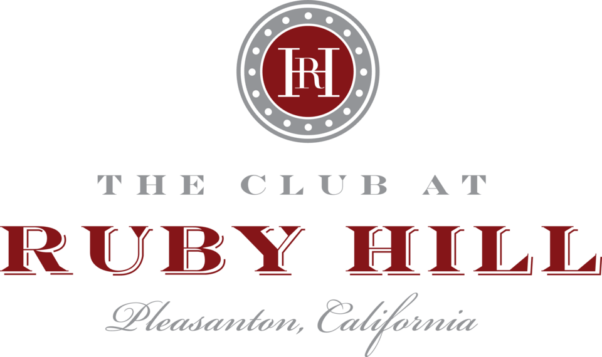 A logo for the club at ruby hill in pleasanton california