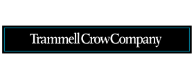 The trammell crow company logo is shown on a white background