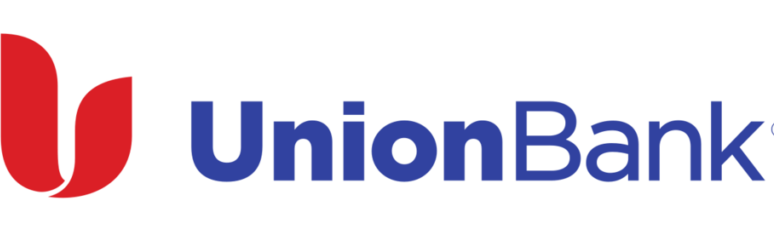 The union bank logo is blue and red on a white background.