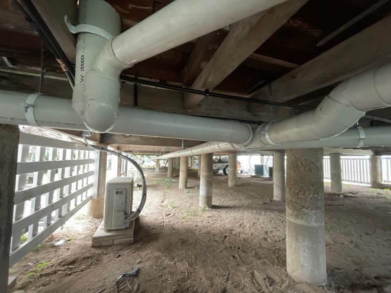 blocked drains underneath house in Townsville