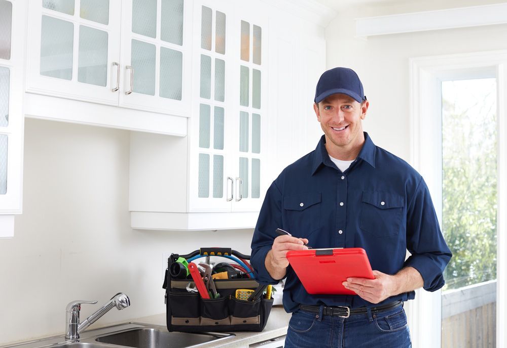 Plumber Holding Clipboard — Pre Purchase Plumbing Inspection in Jensen QLD