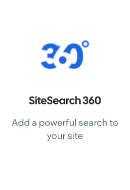 A website that says site search 360 add a powerful search to your site