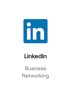 Linkedin business networking logo on a white background