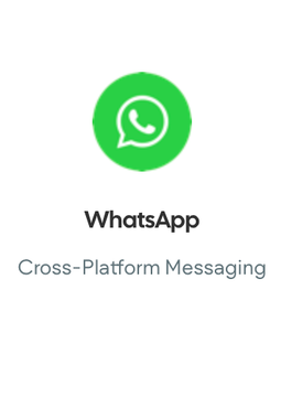 A screenshot of whatsapp cross-platform messaging