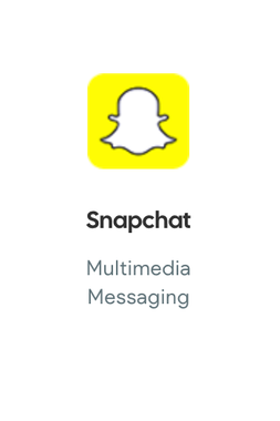 A screenshot of the snapchat app on a white background