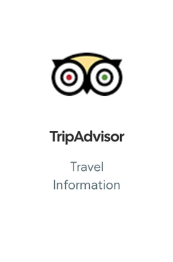 A tripadvisor travel information poster with an owl on it