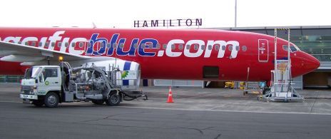 making a call on a construction site