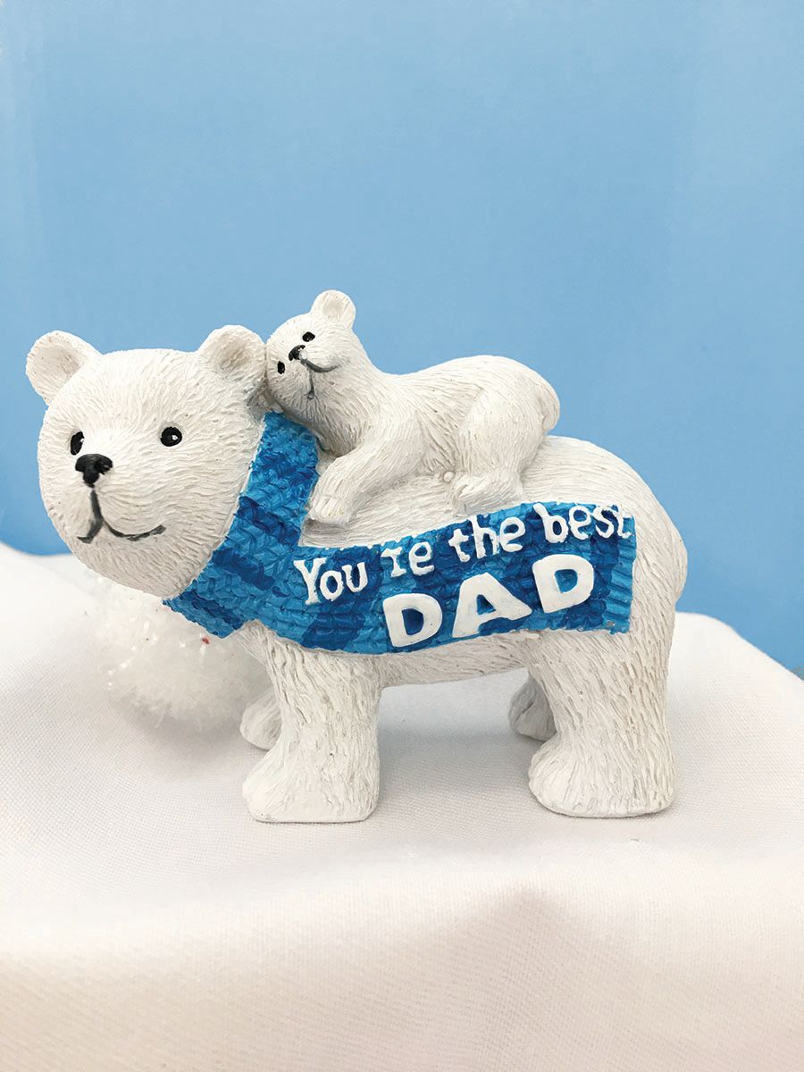 dad polar bear figurines
