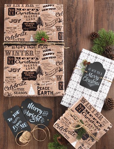 reversible gift wrap design