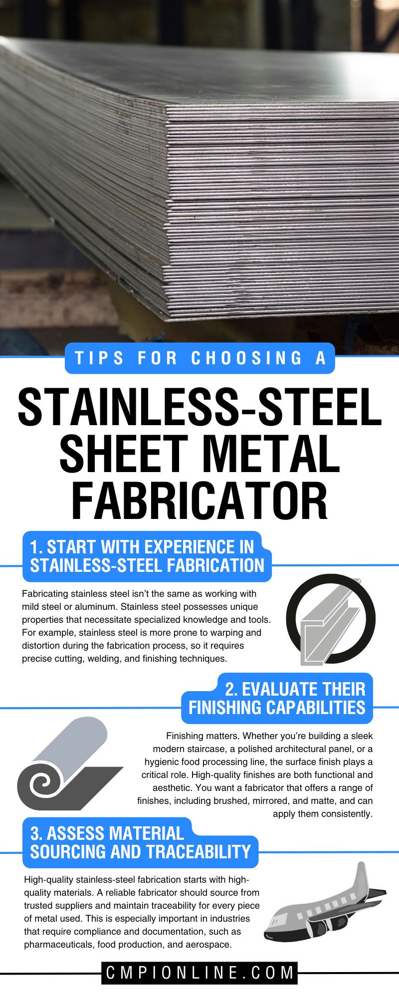 9 Tips for Choosing a Stainless-Steel Sheet Metal Fabricator