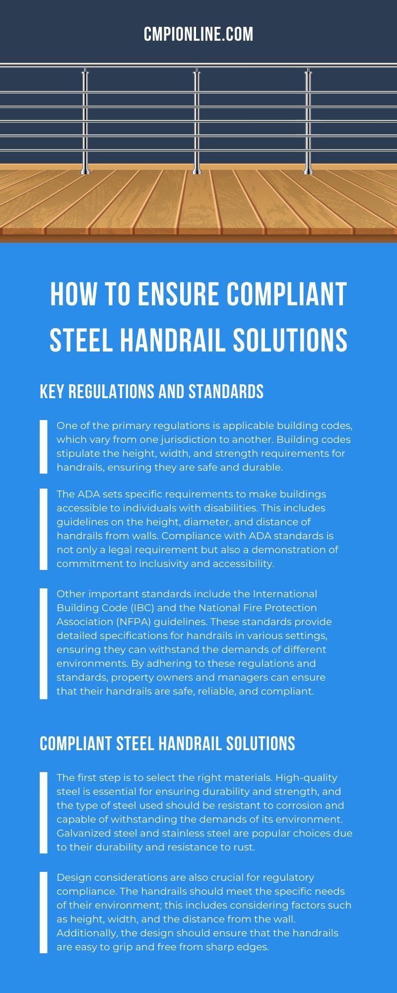 How To Ensure Compliant Steel Handrail Solutions