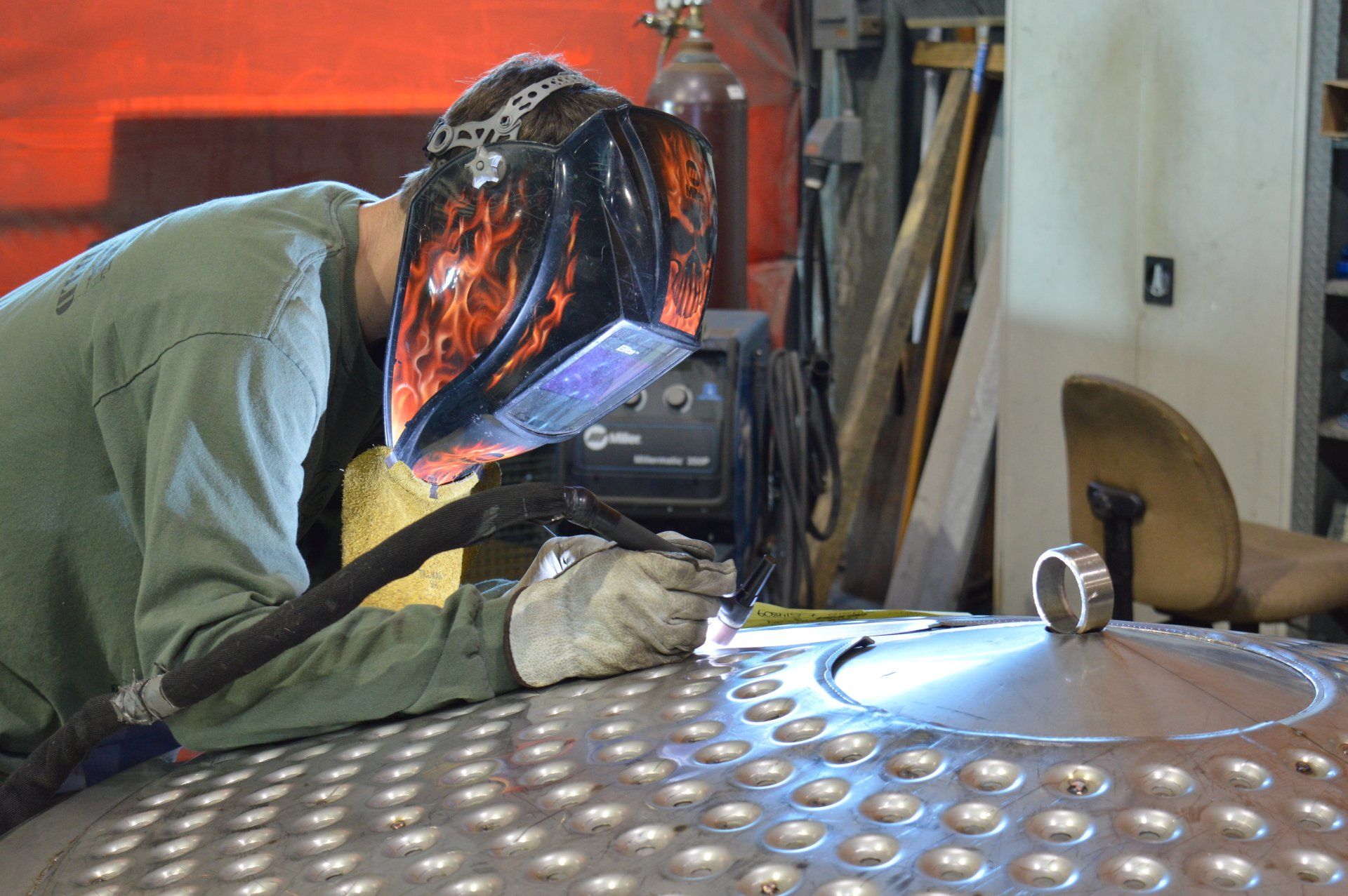 custom ASME certified welding services CMPI tank components pressure vessel fabrication heat transfer dimple jacket