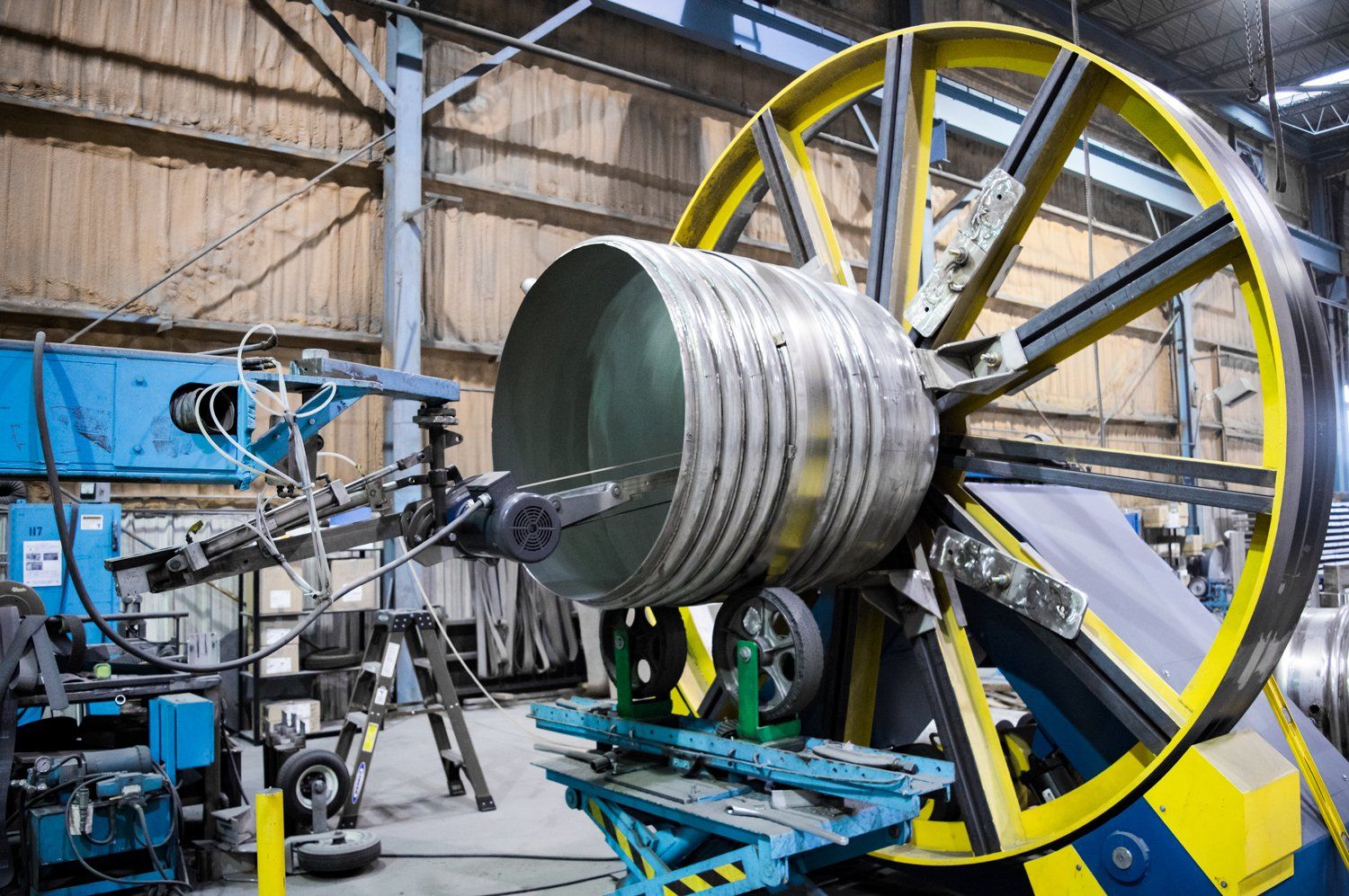 High Capacity ID interior diameter stainless steel fabrication spin polishing