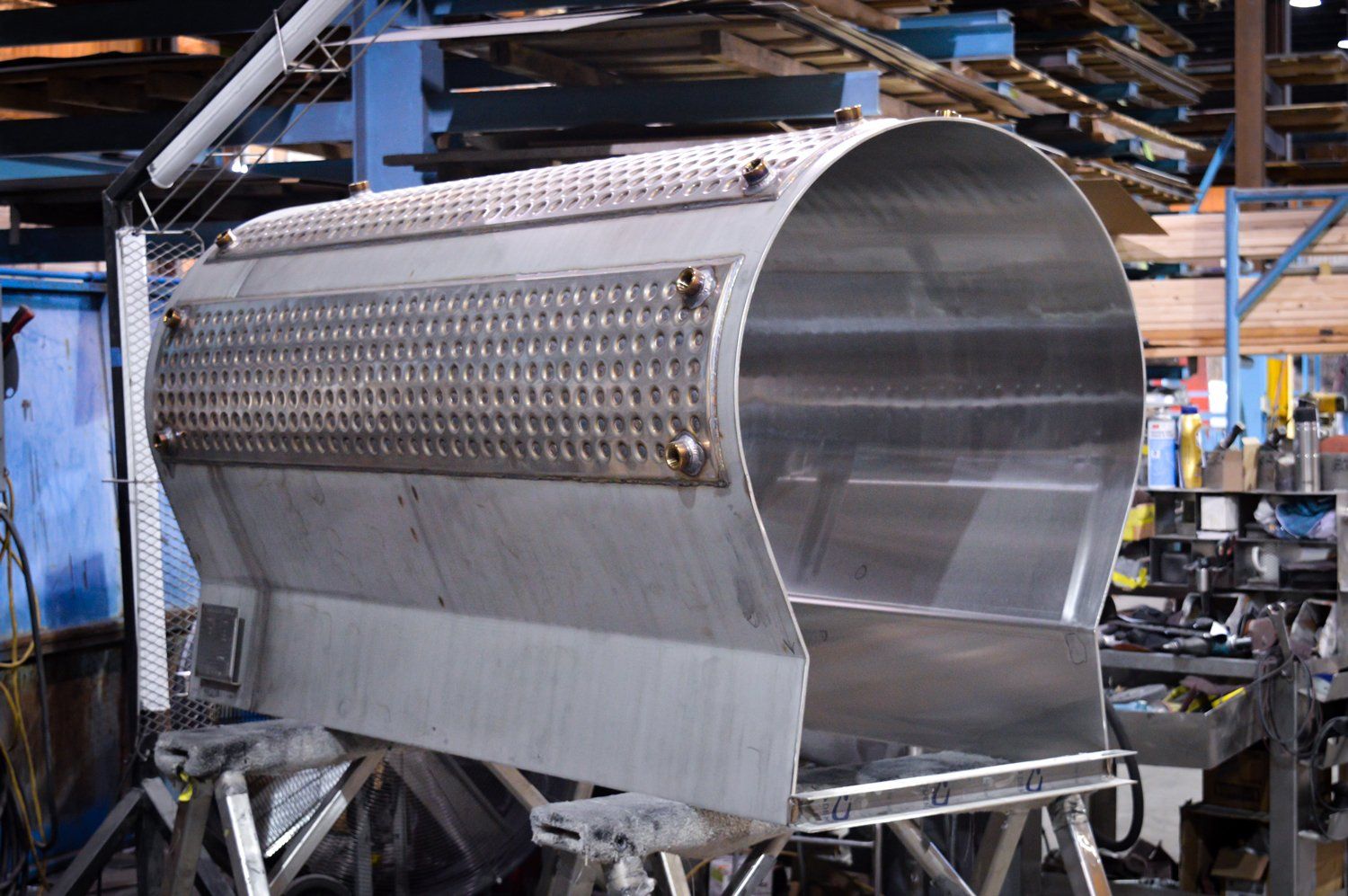 High Capacity ID interior diameter stainless steel fabrication spin polishing