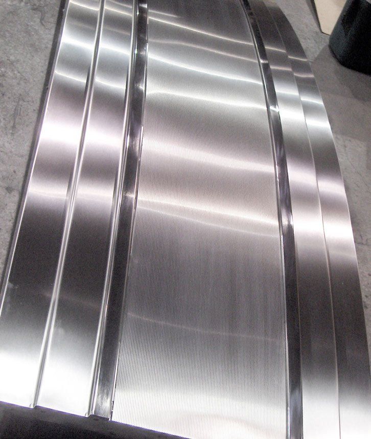 polished stainless steel wall cladding