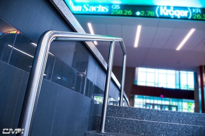 stainless steel tempered glass panel guardrail custom fabricated