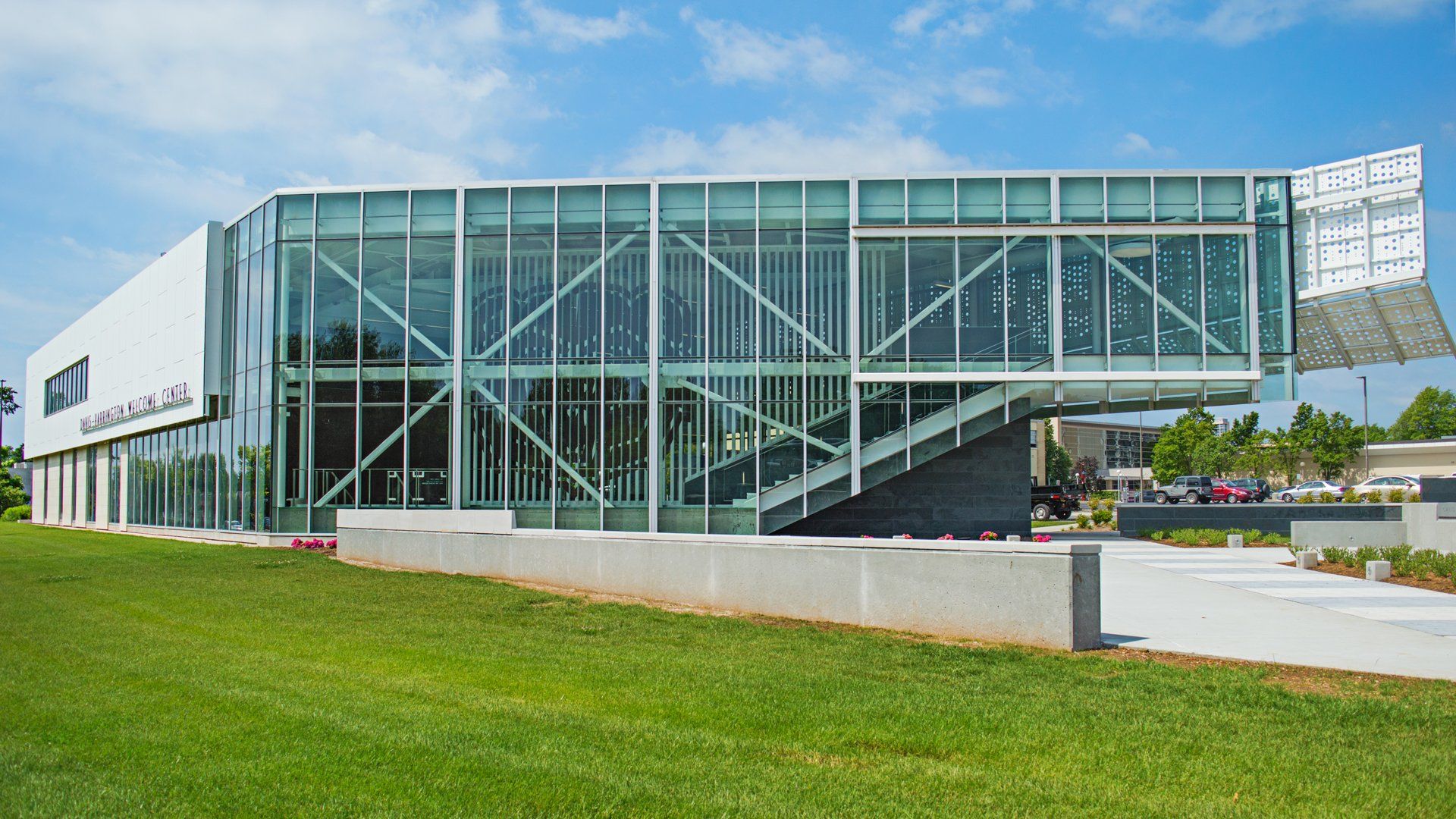 msu welcome center custom bear head metal fabrication