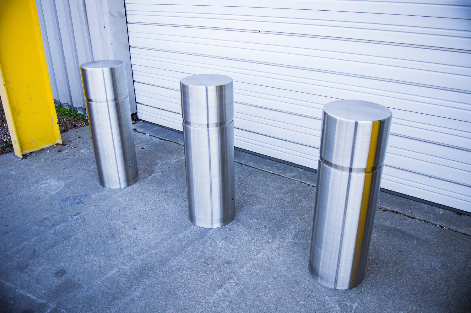 custom fabricated bollard stainless steel cover sleeve
