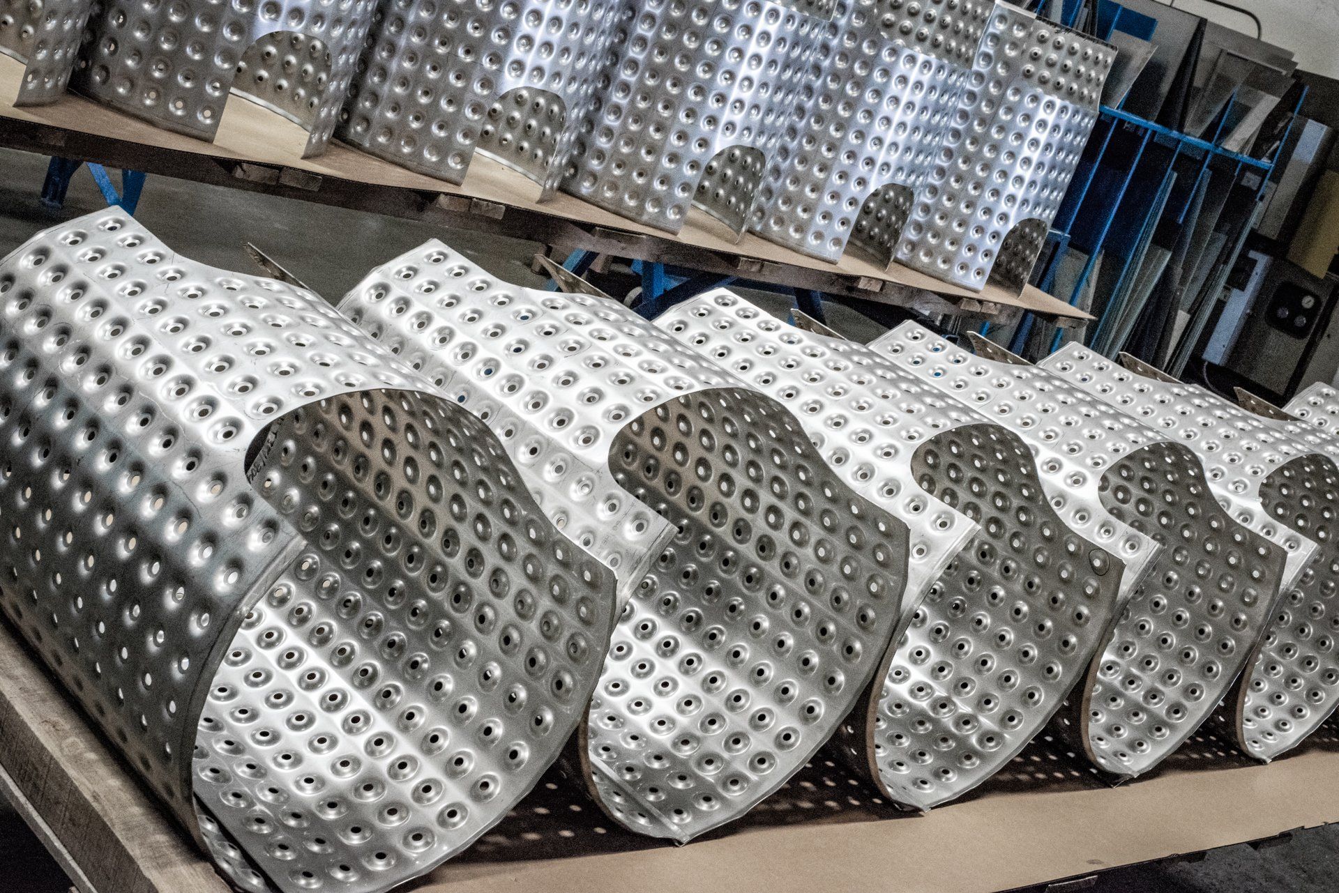 heat transfer custom manufacturing cmpi stainless steel dimple jacket cutout shell fabrication