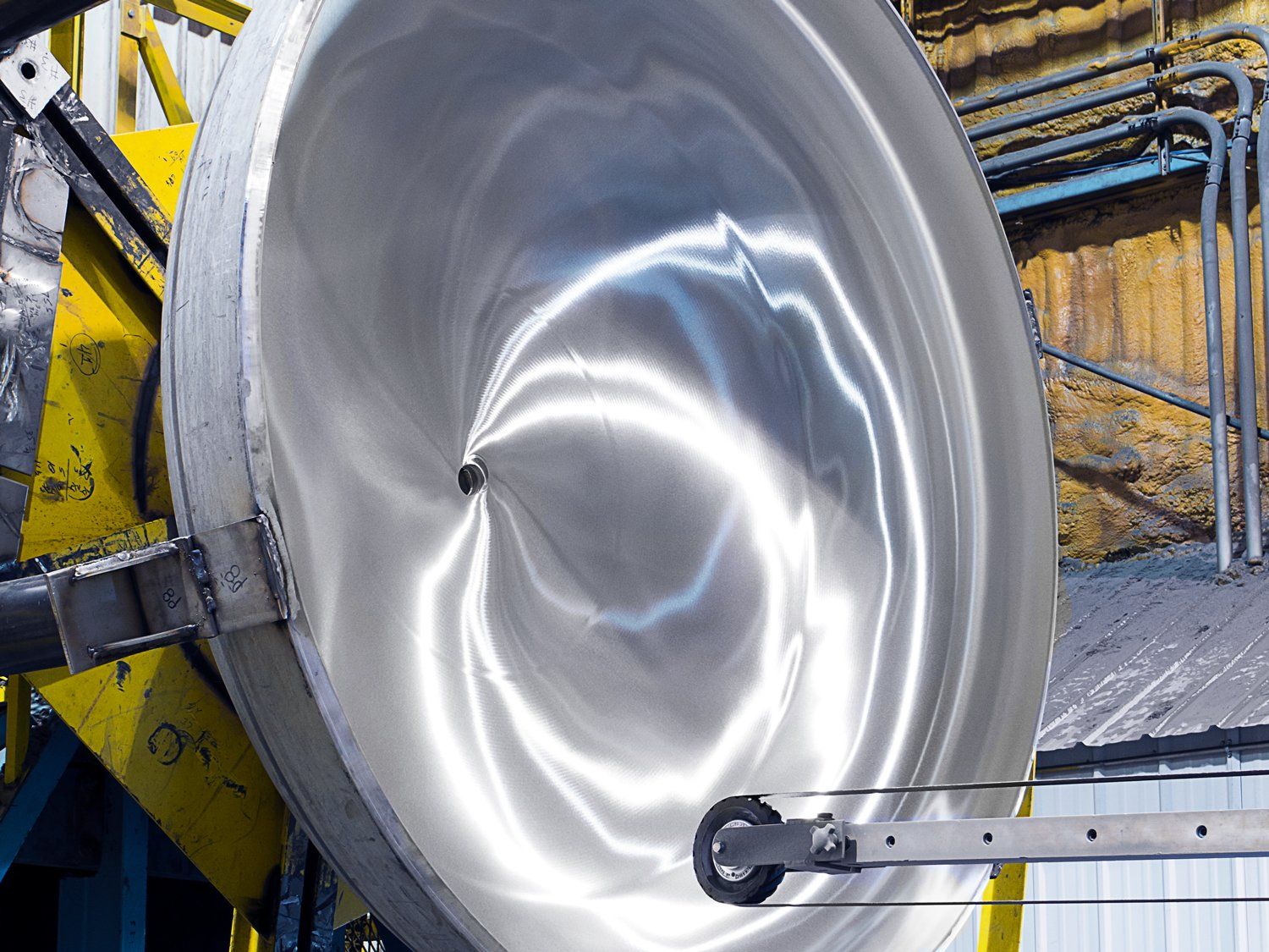 High Capacity ID interior diameter stainless steel fabrication spin polishing