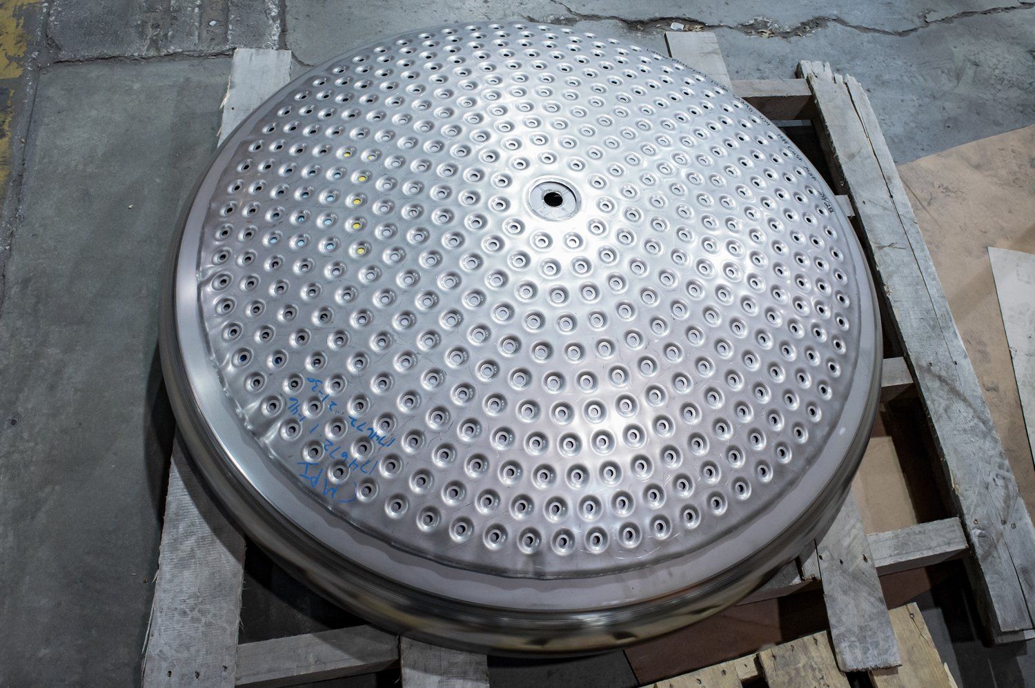 custom polished stainless dimple jacket fabrication