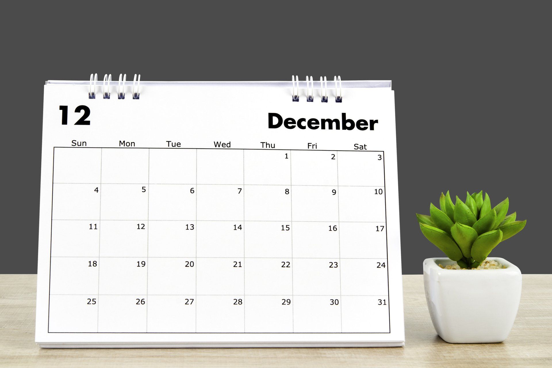 December Calendar — Franklin, TN — Shara Smile