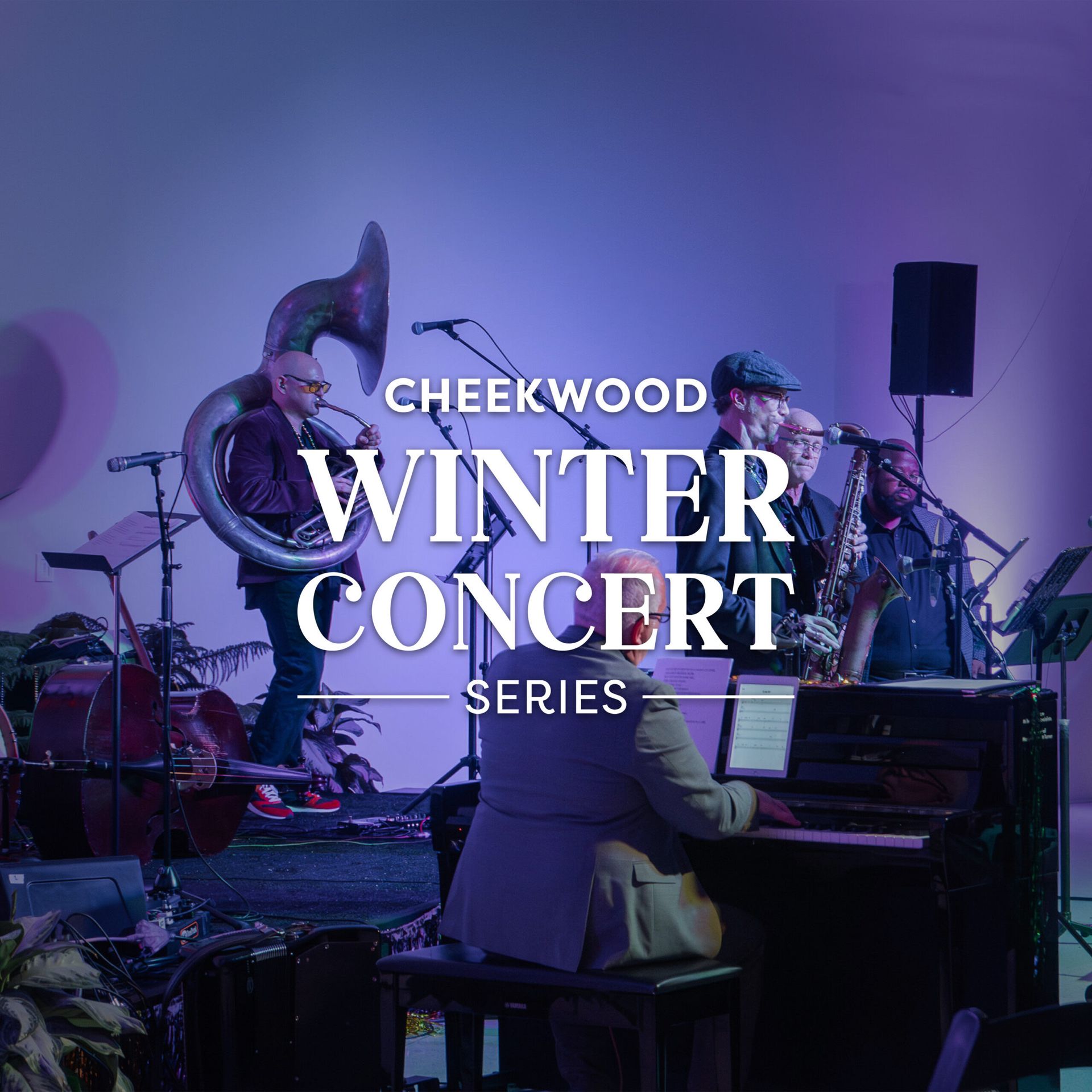 A poster for the cheekwood winter concert series