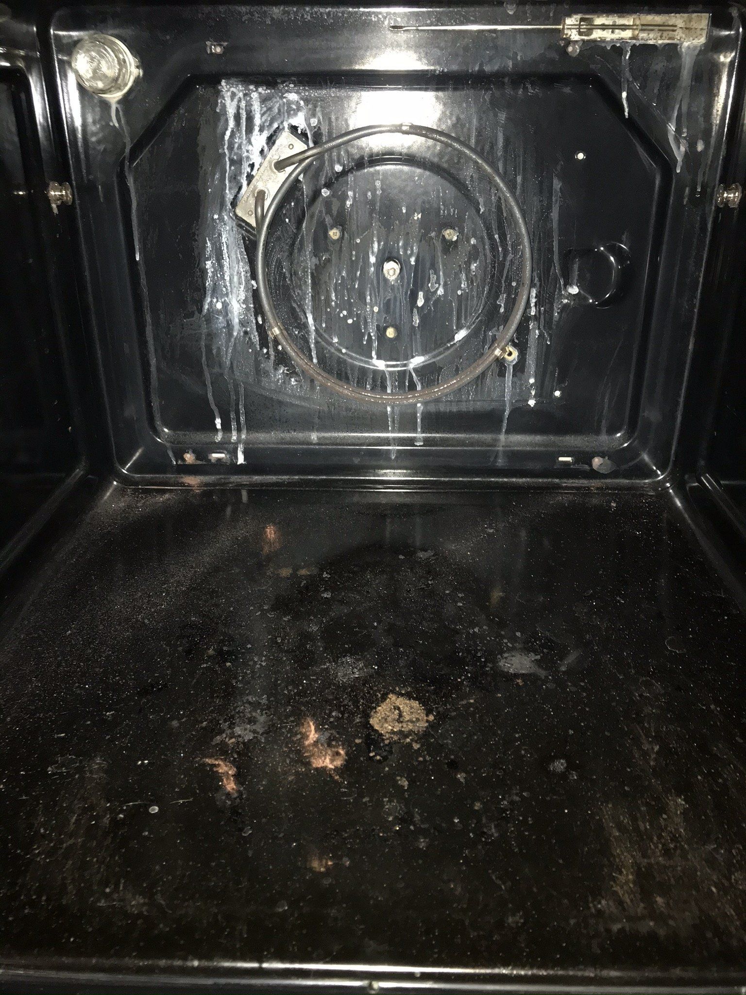 DIY Oven Cleaning results