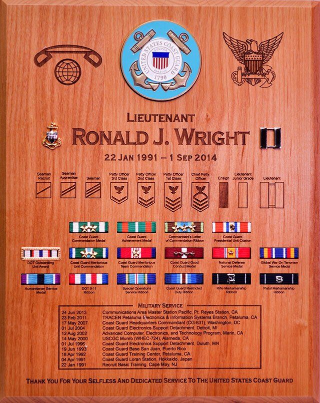 Personalized Military Retirement Plaques | Honor Their Service