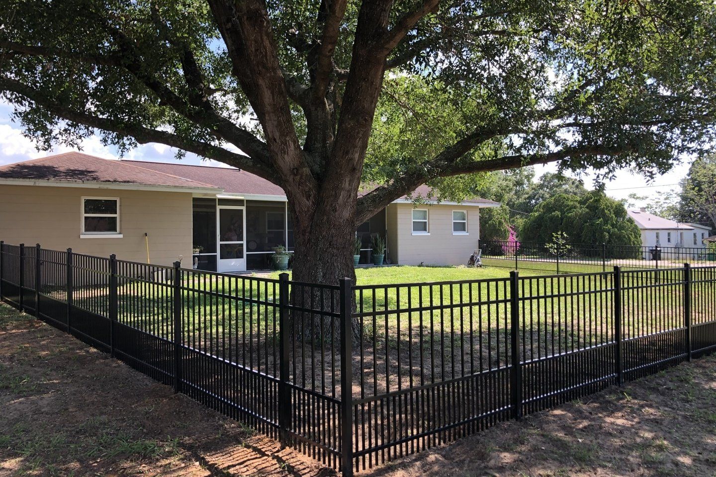 Backyard Aluminum Fence — Tavares, FL — Allstar Fence Florida