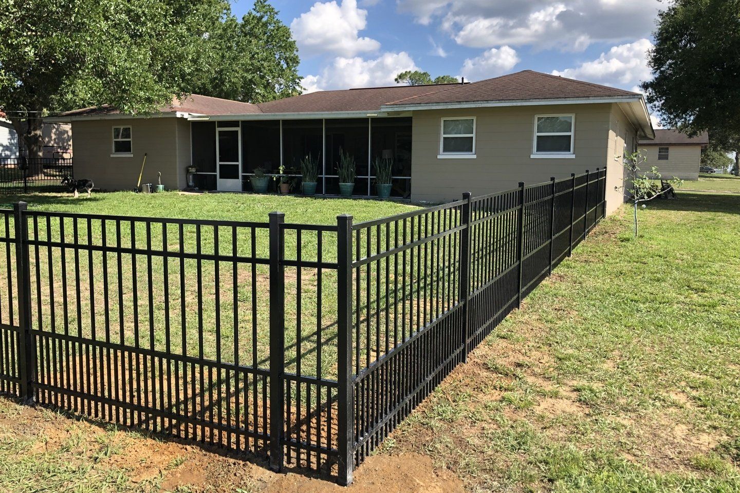 Black Aluminum Fence — Tavares, FL — Allstar Fence Florida