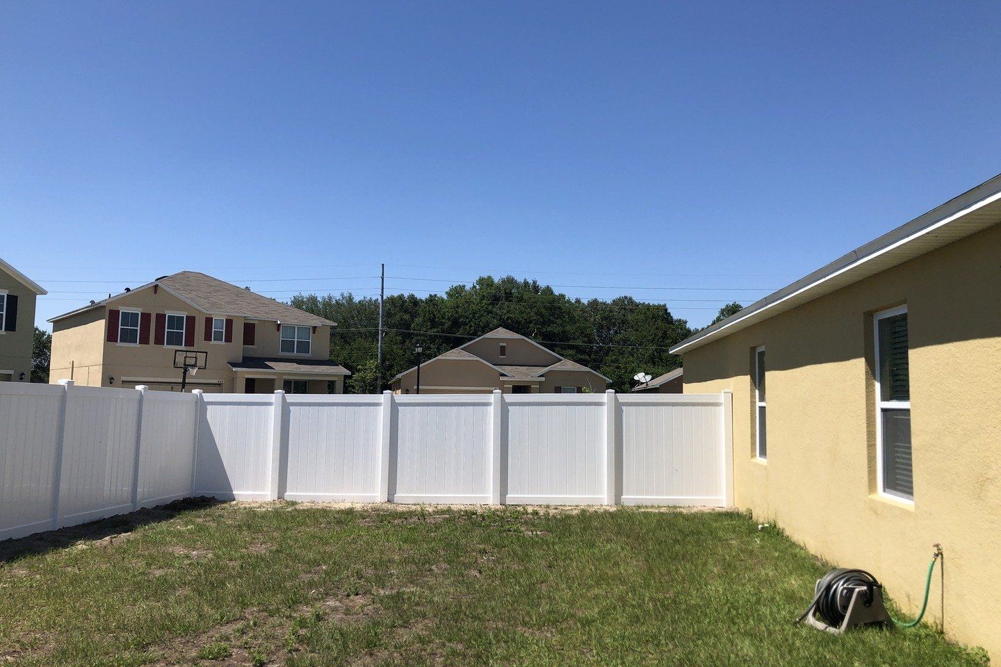 Modern White Vinyl Fence — Tavares, FL — Allstar Fence Florida