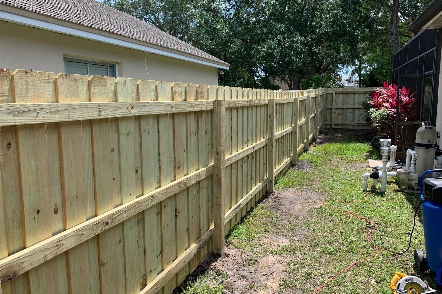 Simple Wood Fence — Tavares, FL — Allstar Fence Florida
