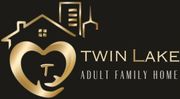 A logo for twin lake adult family home