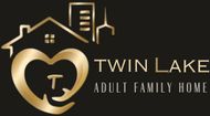 A logo for twin lake adult family home