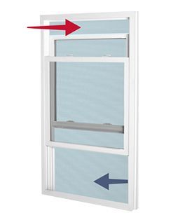 air flow in doble pane