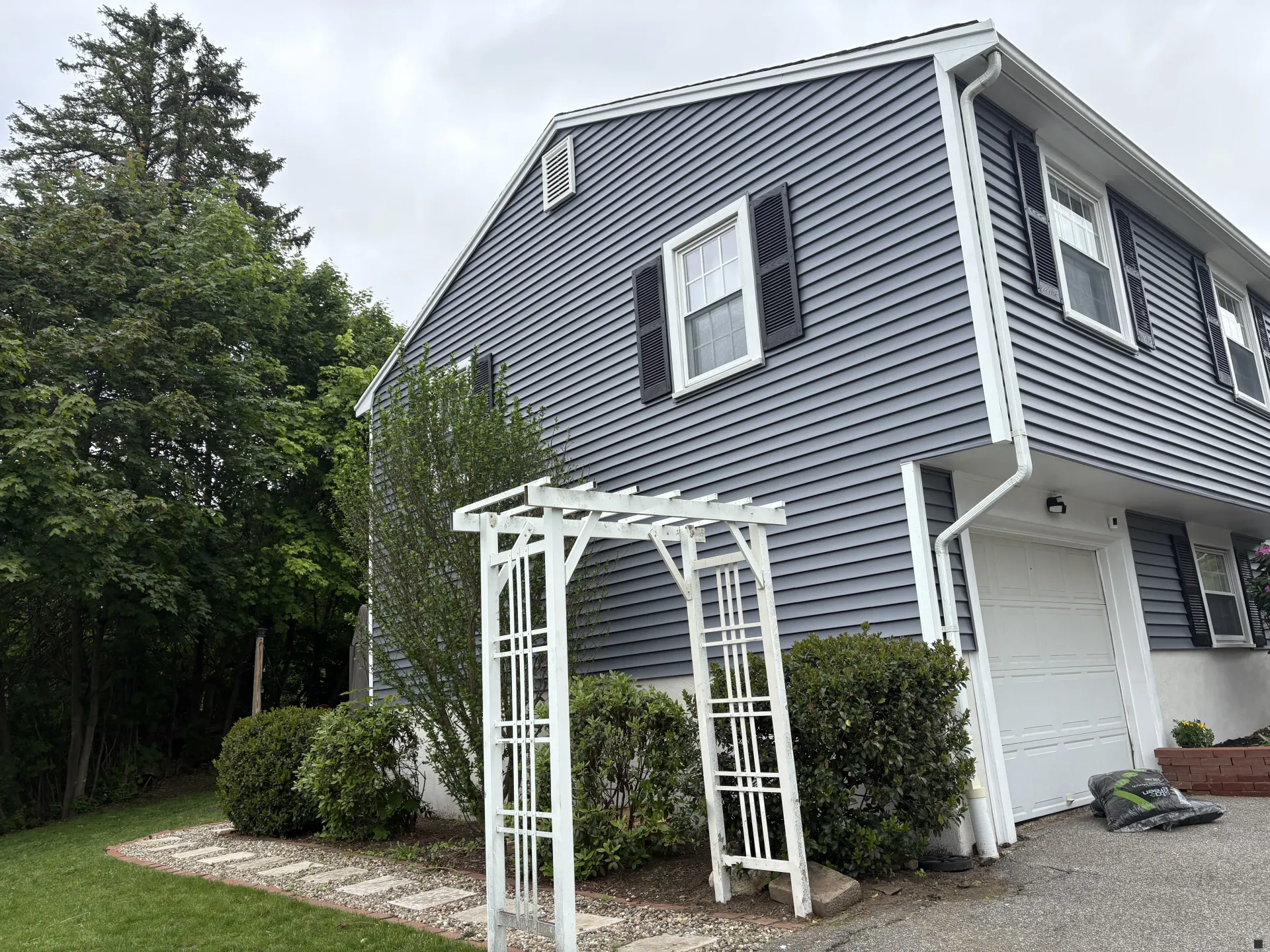 new siding and trim 
