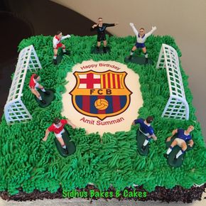 football inspired cake